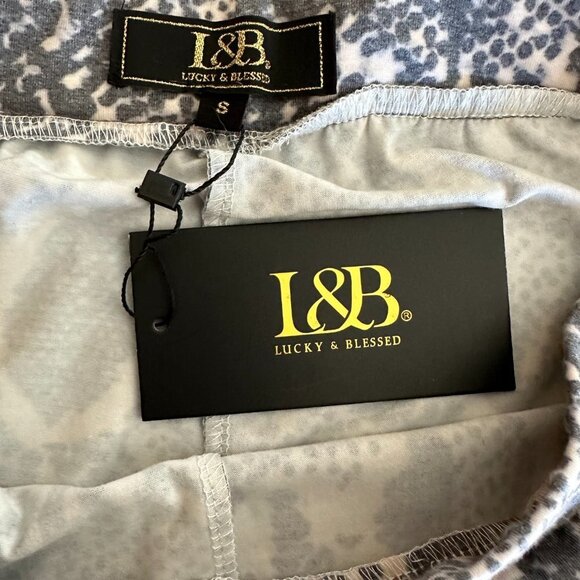 Lucky&Blessed Womens Snake Print Flared Pants  Size S - Picture 4 of 4